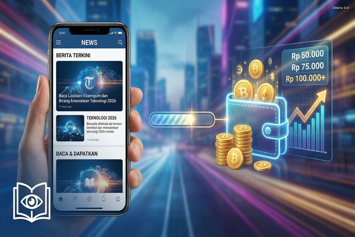 Aplikasi Penghasil Uang 2026 - Baca Berita, Dapat Saldo Cuan!