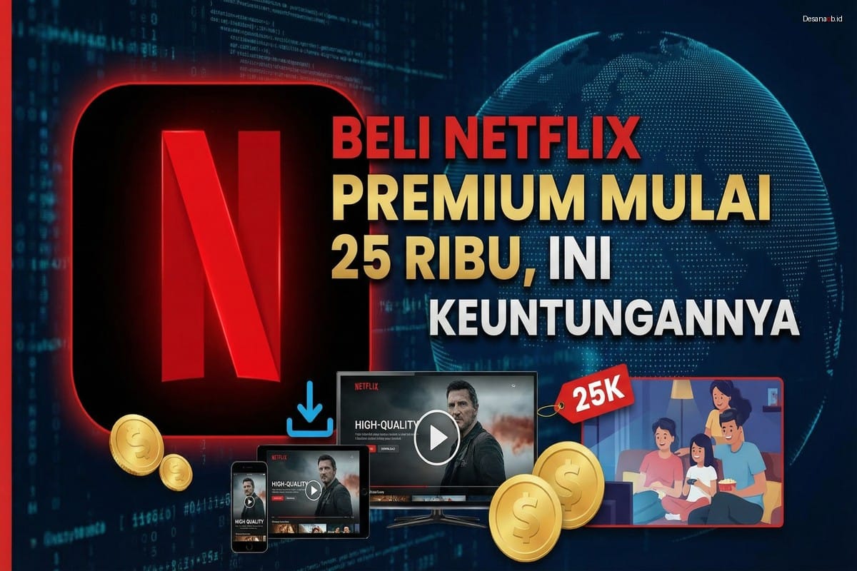 Beli Netflix Premium Mulai 25 Ribu, Ini Keuntungannya