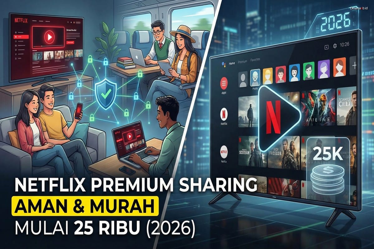 Netflix Premium Sharing - Aman & Murah Mulai 25 Ribu (2026)
