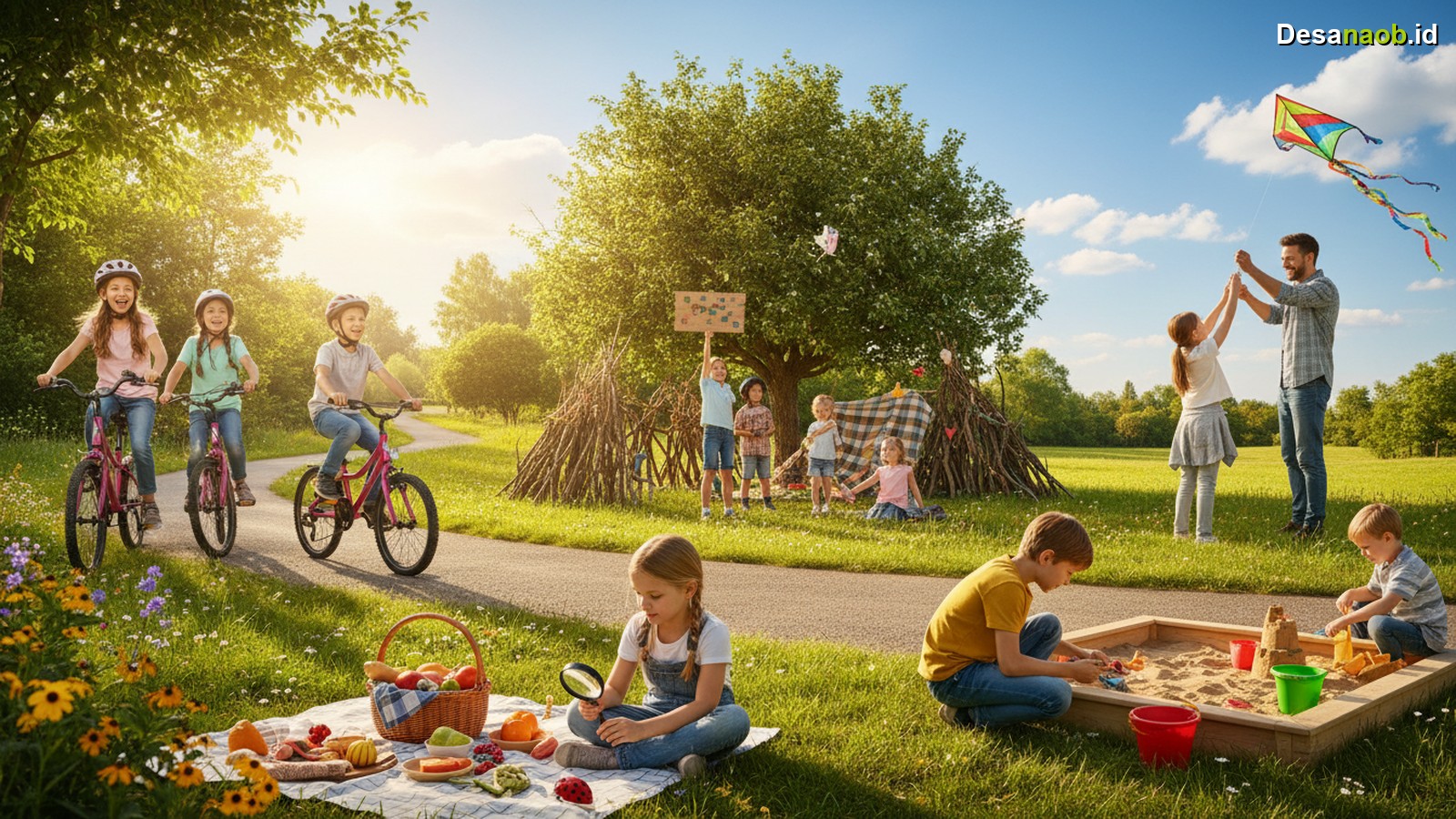 Ilustrasi Aktivitas Outdoor Seru untuk Anak: 7 Ide Terbaik Akhir Pekan 2026!