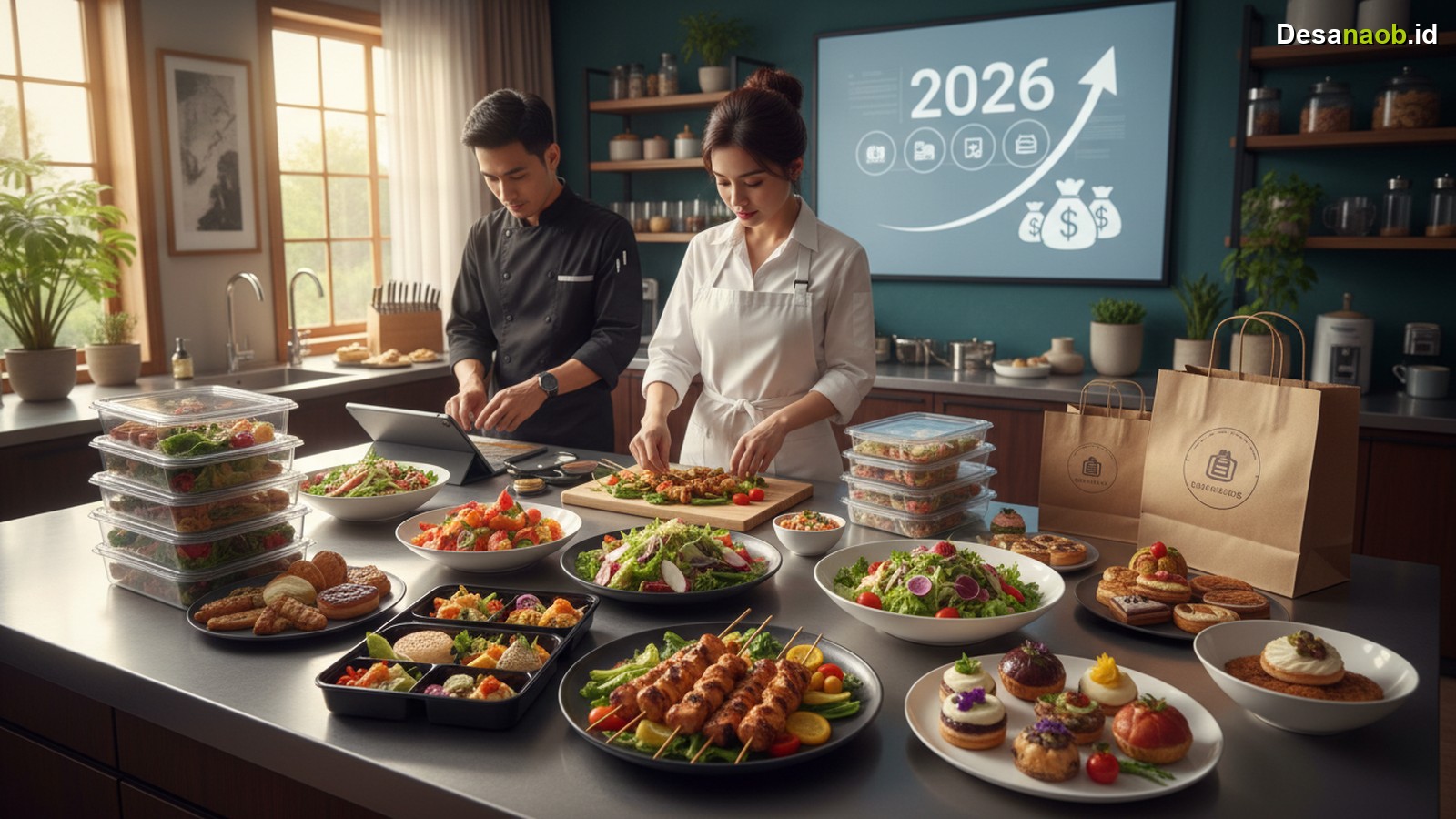 Ilustrasi Bisnis Catering Rumahan: 7 Kunci Sukses Pemula Raup Jutaan di 2026!