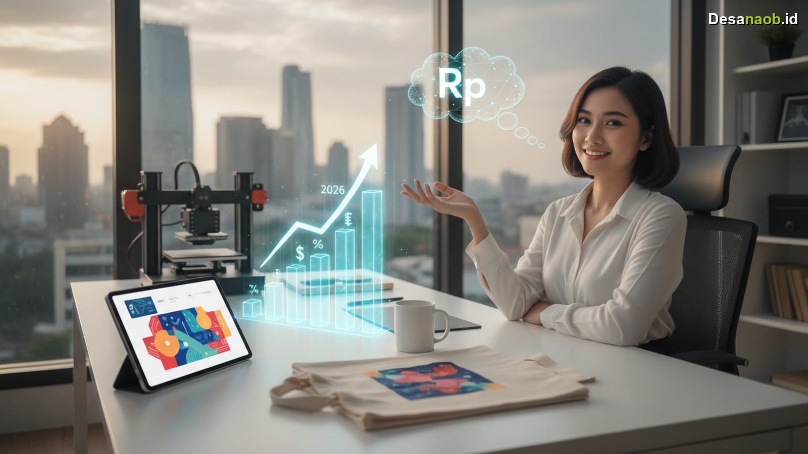 Ilustrasi Bisnis Print on Demand Indonesia Tanpa Modal: Raup Jutaan di 2026, Ini Rahasianya!