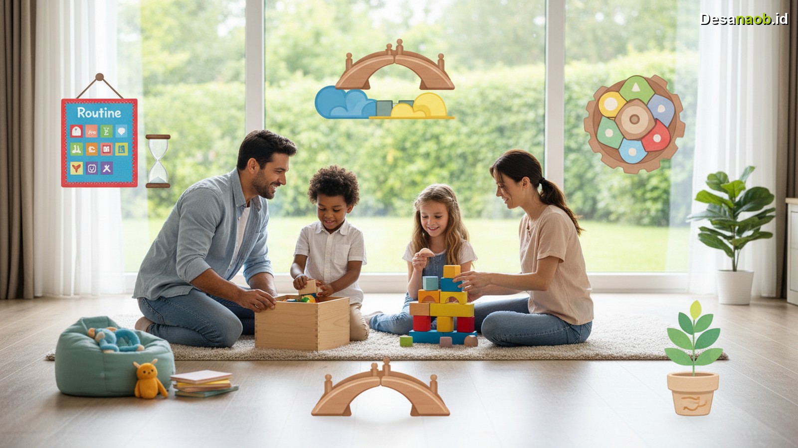 Ilustrasi Cara Ajarkan Anak Disiplin: 5 Metode Tanpa Kekerasan Efektif 2026!