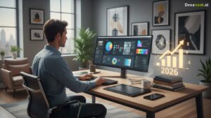 Ilustrasi Cara Belajar Desain Grafis Otodidak: Ternyata Mudah & Potensi Cuan Jutaan di 2026!