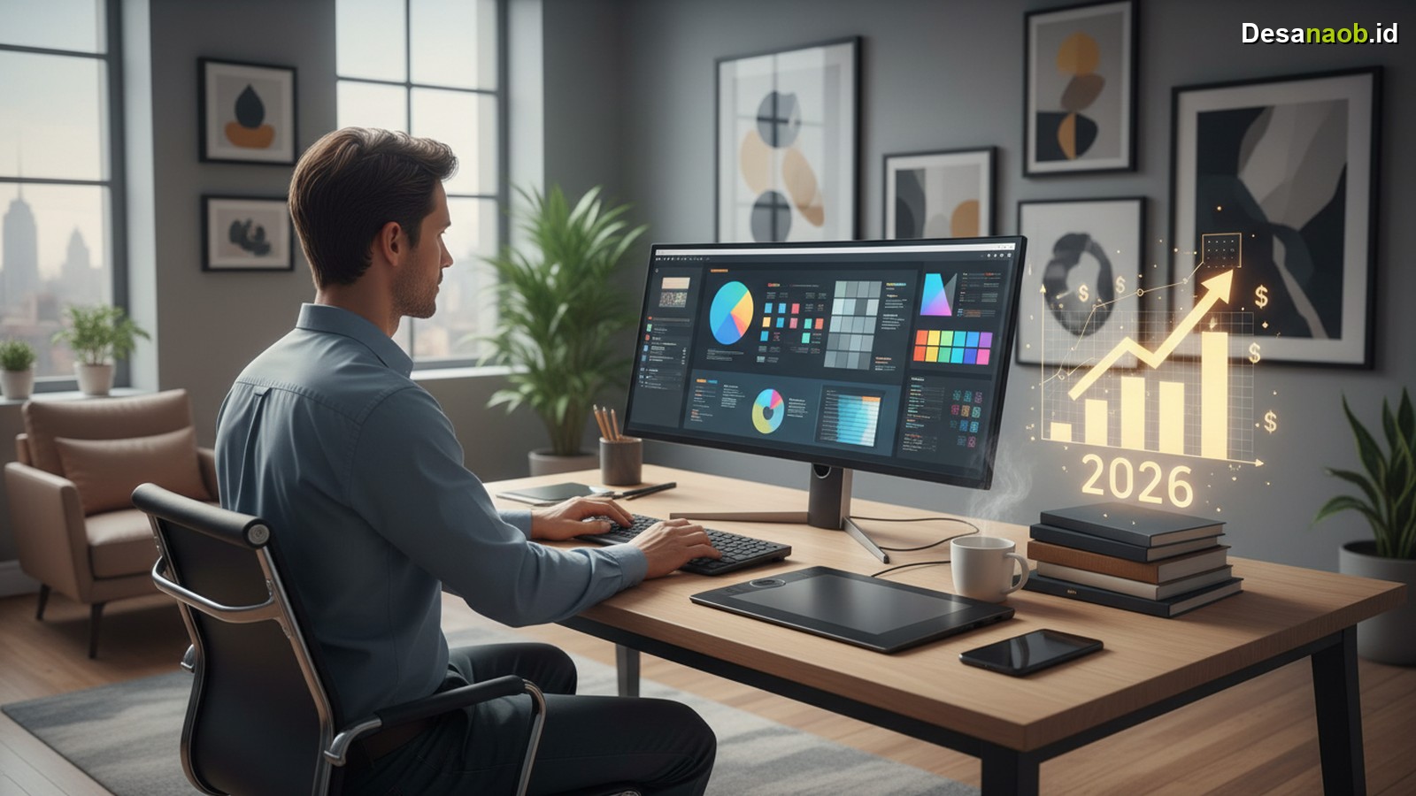 Ilustrasi Cara Belajar Desain Grafis Otodidak: Ternyata Mudah & Potensi Cuan Jutaan di 2026!