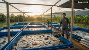 Ilustrasi Cara Budidaya Ikan Lele Kolam Terpal: Pemula Bisa Panen Rp4 Juta/Bulan di 2026!