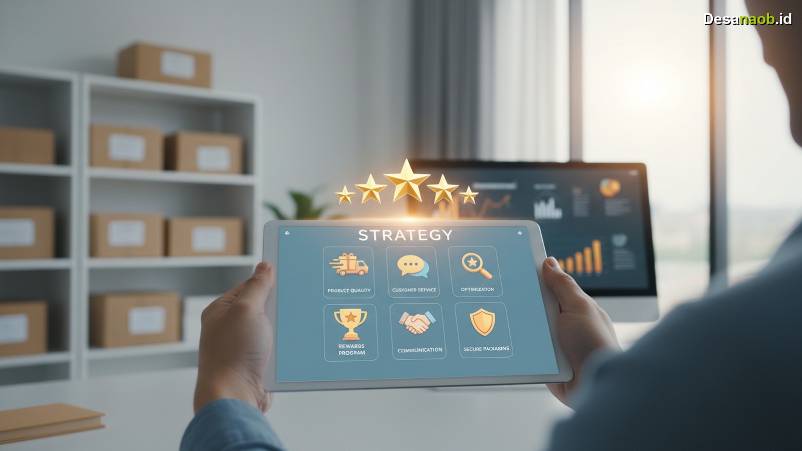 Ilustrasi Cara Dapat Review Bintang 5 Shopee: 7 Strategi Terbaru 2026!