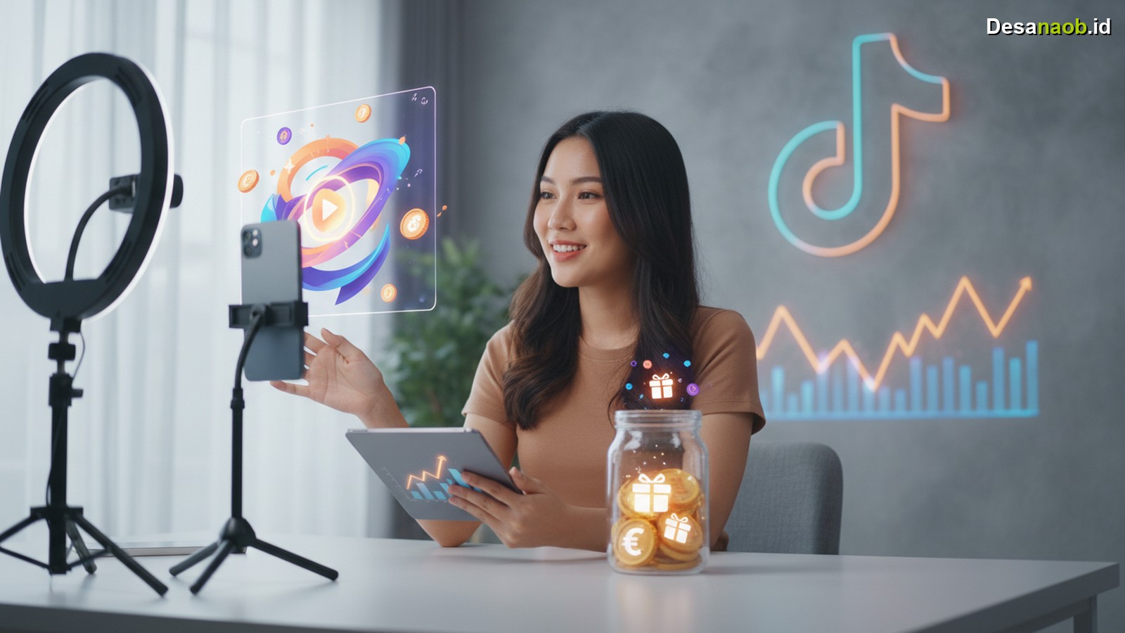 Ilustrasi Cara Dapat Uang dari TikTok Live Gift 2026: Segini Potensi Penghasilan Maksimalnya!