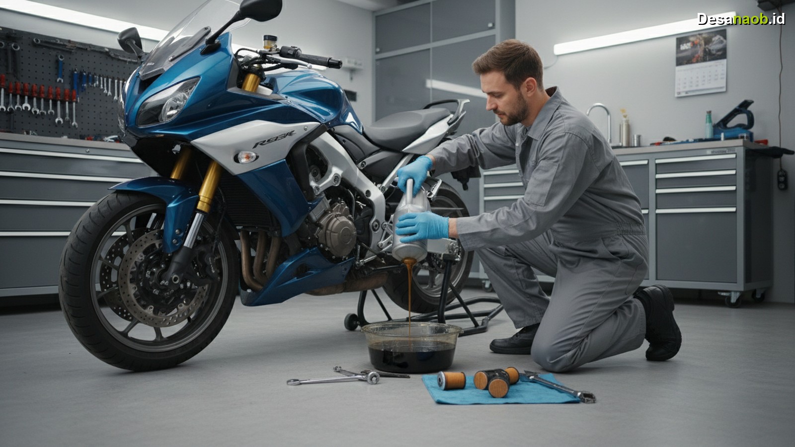Ilustrasi Cara Ganti Oli Motor Sendiri: Hemat Biaya Jutaan per Tahun 2026!