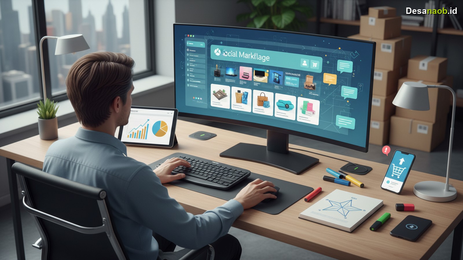 Ilustrasi Cara Jualan Online di Facebook Marketplace Laris: 7 Trik Cuan Maksimal 2026!