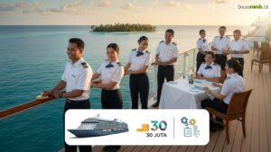 Ilustrasi Cara Kerja di Kapal Pesiar 2026: Gaji Rp30 Juta? Ini Syaratnya!