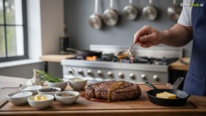 Ilustrasi Cara Memasak Steak Daging Sapi: 7 Rahasia Empuk ala Koki Top 2026!