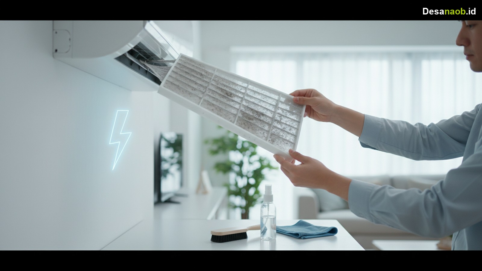 Ilustrasi Cara Membersihkan Filter AC Sendiri: 7 Langkah Mudah Hemat Listrik 2026!