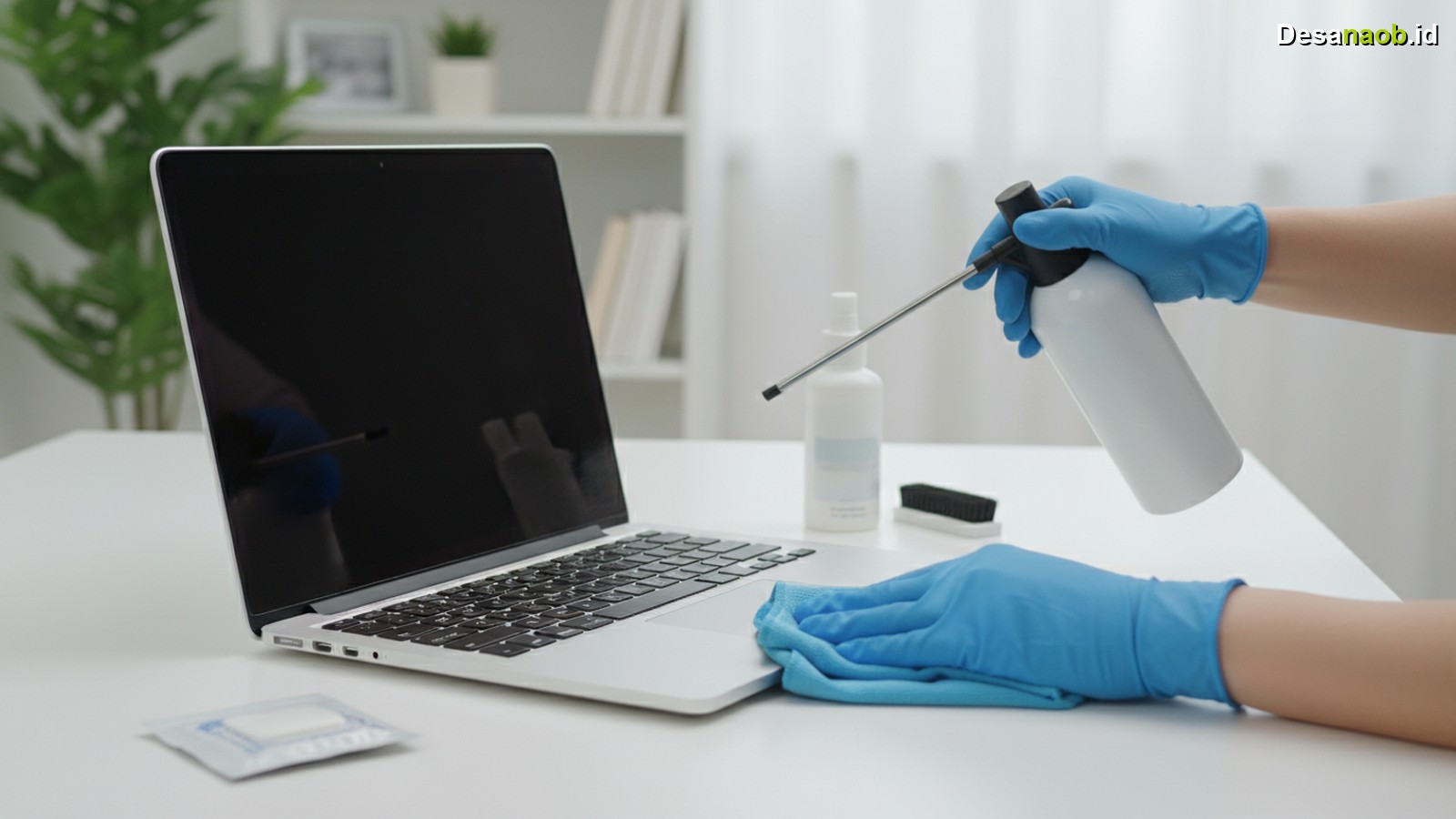 Ilustrasi Cara Membersihkan Laptop Tanpa Bongkar: 5 Trik Mudah Terbaru 2026!