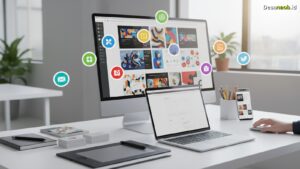 Ilustrasi Cara Membuat Portofolio Desain Grafis Online Gratis: Wajib Tahu 7 Langkah Ini!