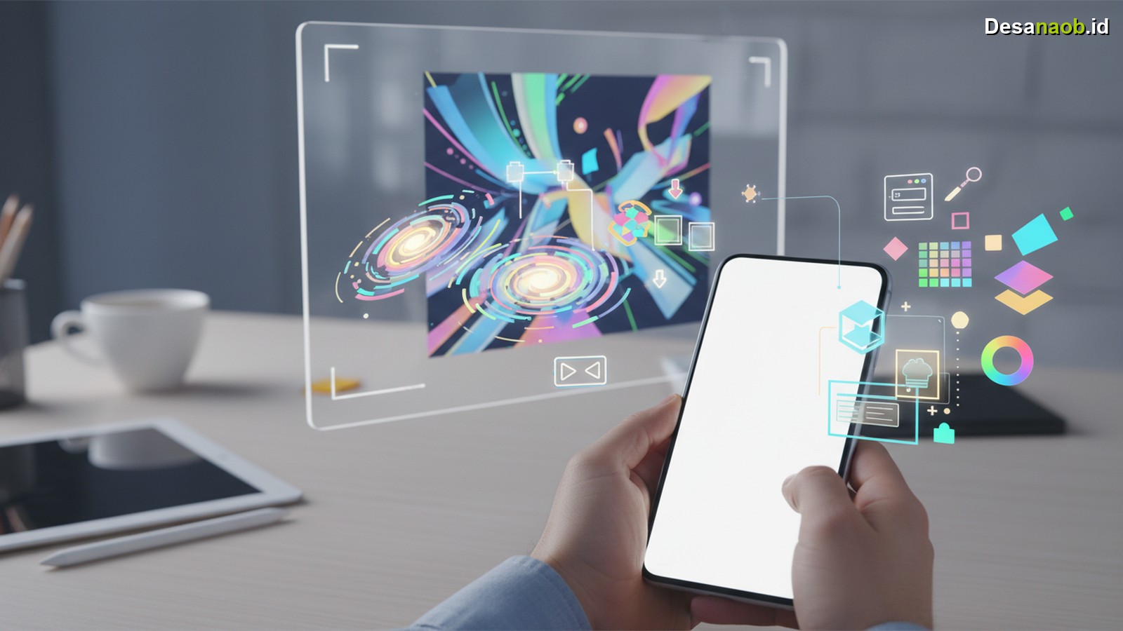 Ilustrasi Cara Membuat Poster Keren di HP: Tanpa Ribet, Desain Profesional 2026!