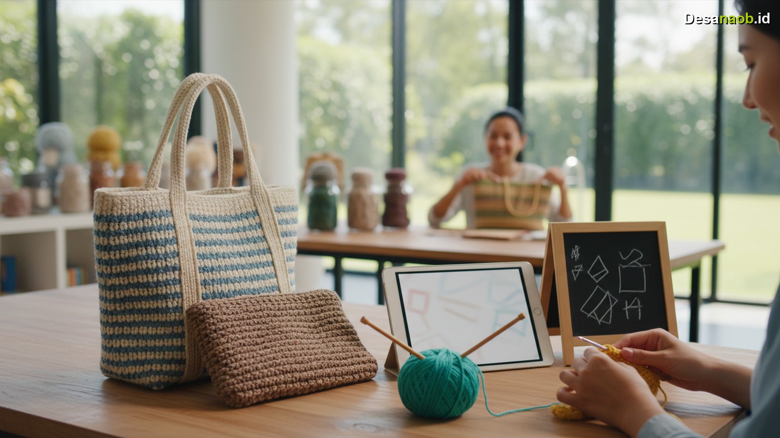 Ilustrasi Cara Membuat Tas Rajut Sendiri: Pemula Wajib Tahu, Bisa Untung Jutaan di 2026!