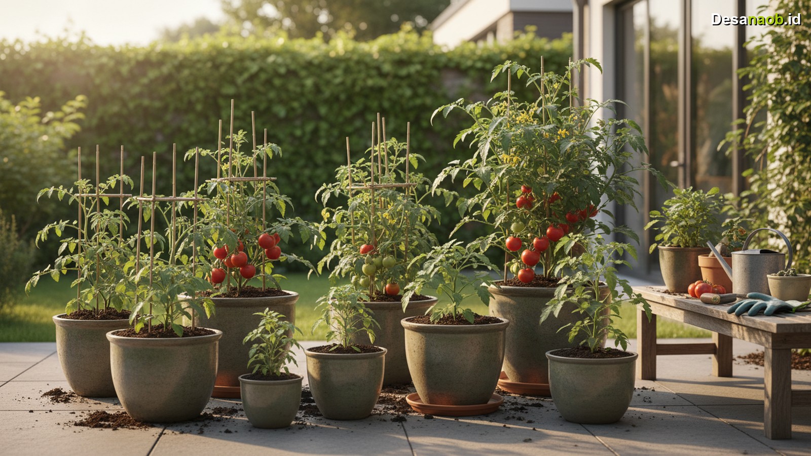 Ilustrasi Cara Menanam Tomat di Pot: 7 Trik Panen Melimpah untuk Pemula 2026!