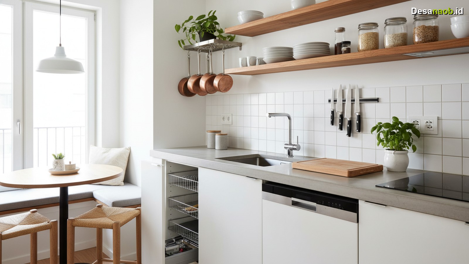 Ilustrasi Cara Menata Dapur Kecil: 7 Trik Rapi Fungsional 2026 Wajib Tahu!