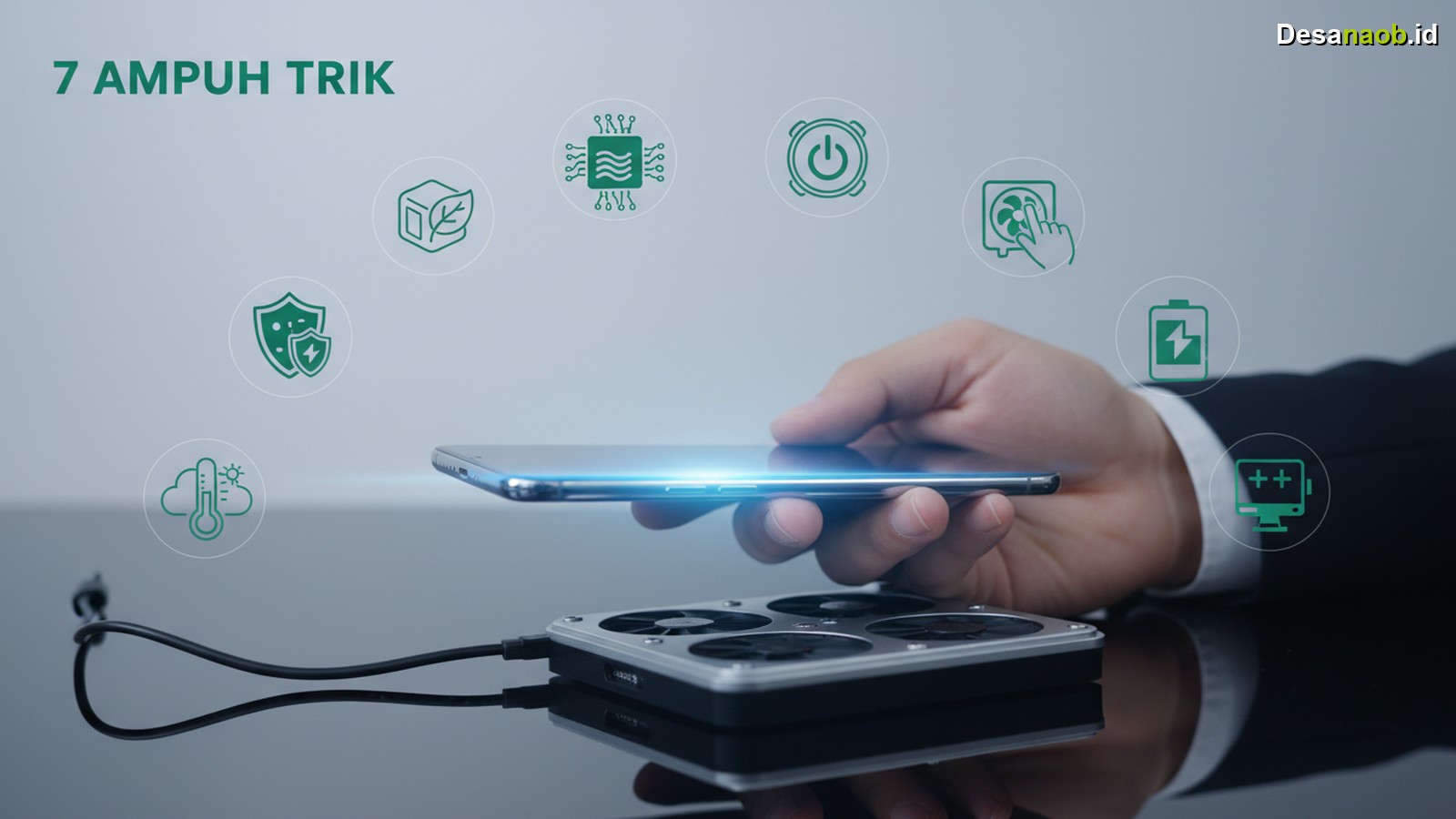 Ilustrasi Cara Mengatasi HP Panas: 7 Trik Ampuh 2026, Baterai Aman!