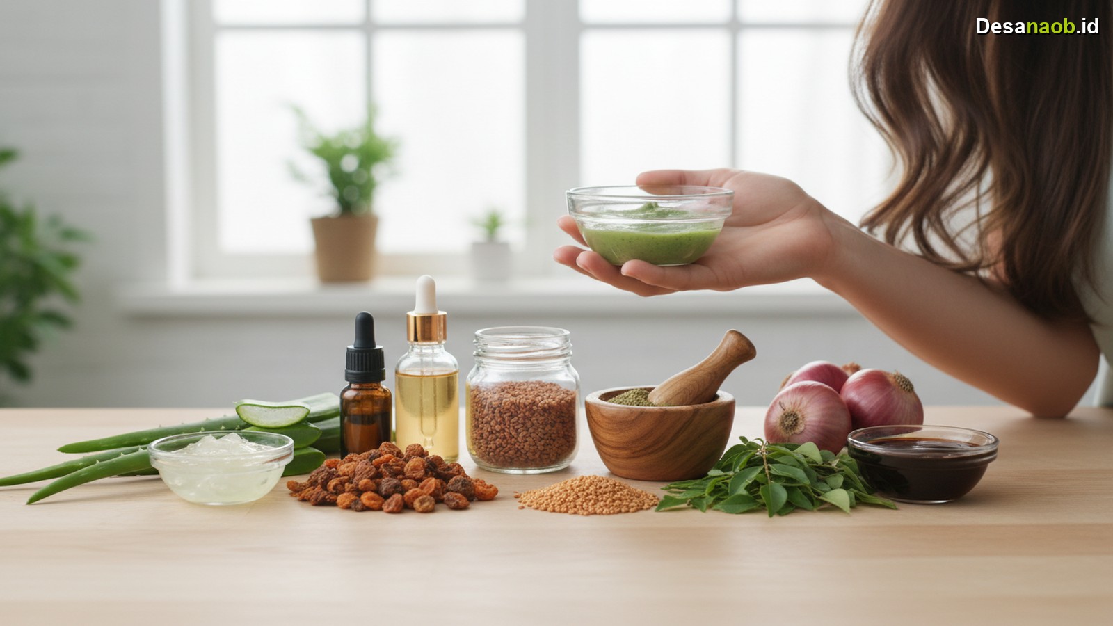 Ilustrasi Cara Mengatasi Rambut Rontok Parah: 5 Solusi Alami Ampuh 2026!