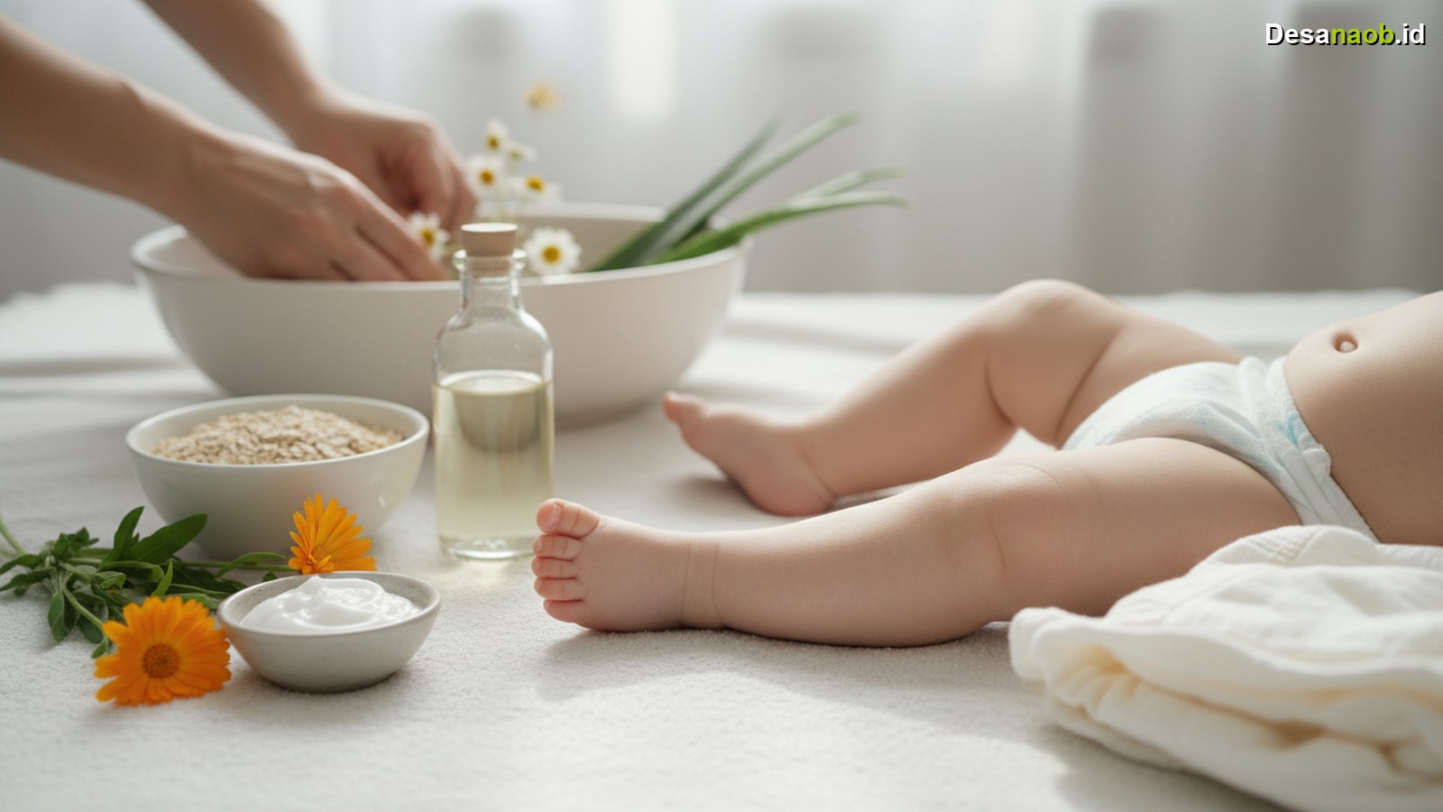 Ilustrasi Cara Mengatasi Ruam Popok Bayi Secara Alami: 7 Langkah Efektif Terbaru 2026!