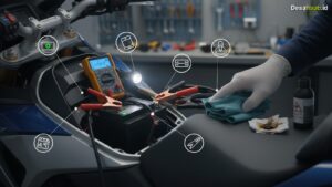 Ilustrasi Cara Mengecek Kondisi Aki Motor: 7 Tanda Wajib Tahu 2026!