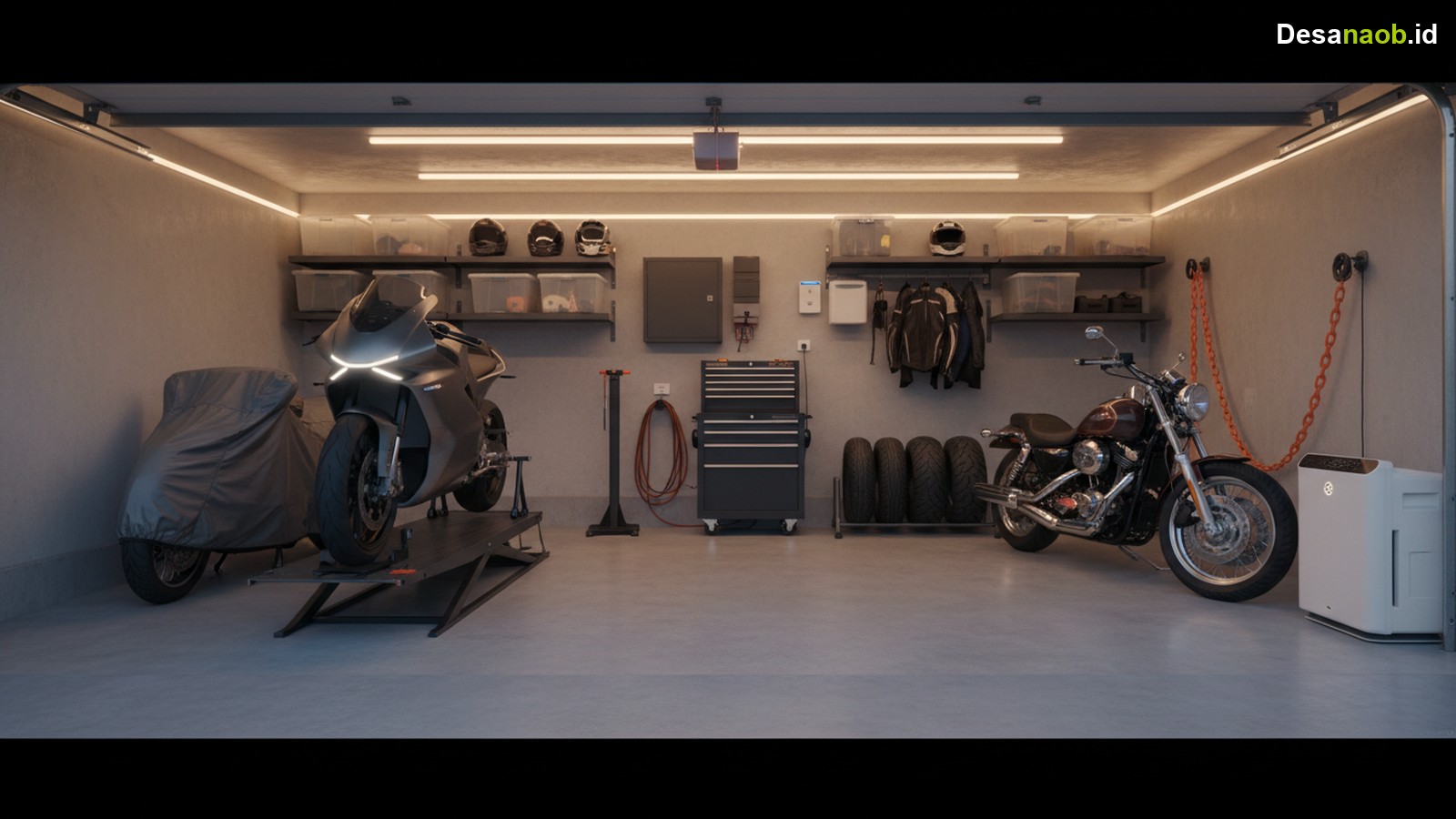 Ilustrasi Cara Menyimpan Motor di Garasi: 7 Tips Wajib Terbaru 2026, Jangan Sampai Salah!