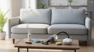 Ilustrasi Cara Merawat Sofa Kain: 7 Trik Jitu Agar Tak Cepat Kotor di 2026!