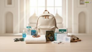 Ilustrasi Checklist Perlengkapan Umroh 2026: Jangan Lupa 9 Barang Krusial Ini!