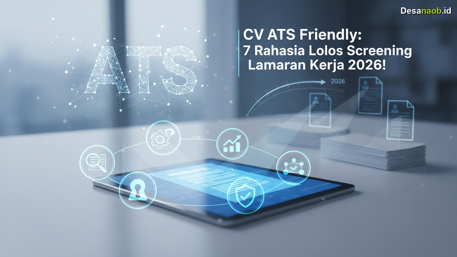 Ilustrasi CV ATS Friendly: 7 Rahasia Lolos Screening Lamaran Kerja 2026!
