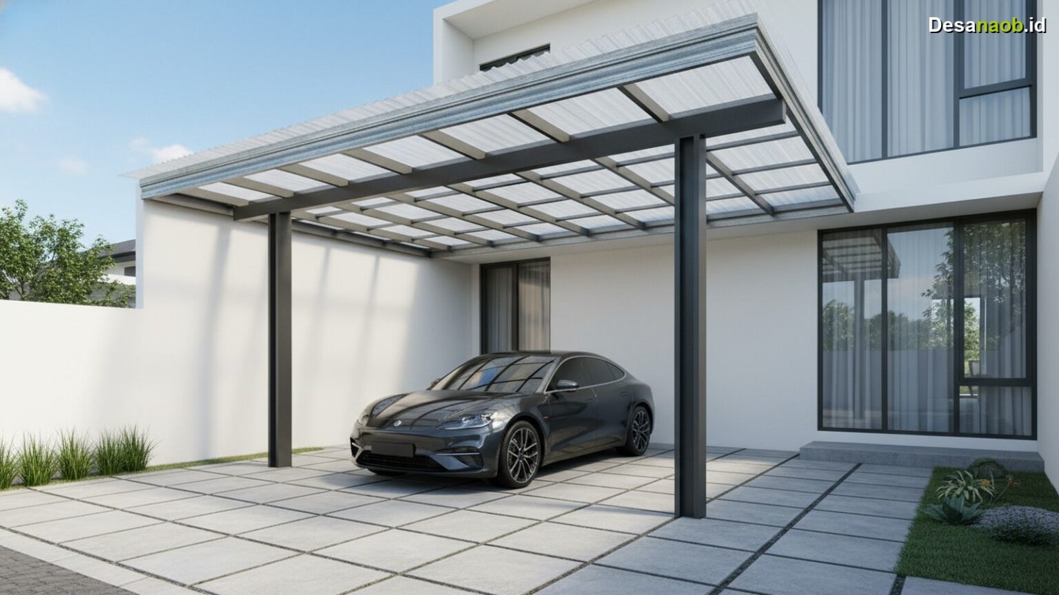 Desain Carport Minimalis 2026: Atap Baja Ringan Hemat & Awet