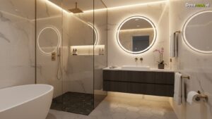 Ilustrasi Desain Kamar Mandi Kecil Mewah: 7 Trik Bikin Kaget, Terbaru 2026!