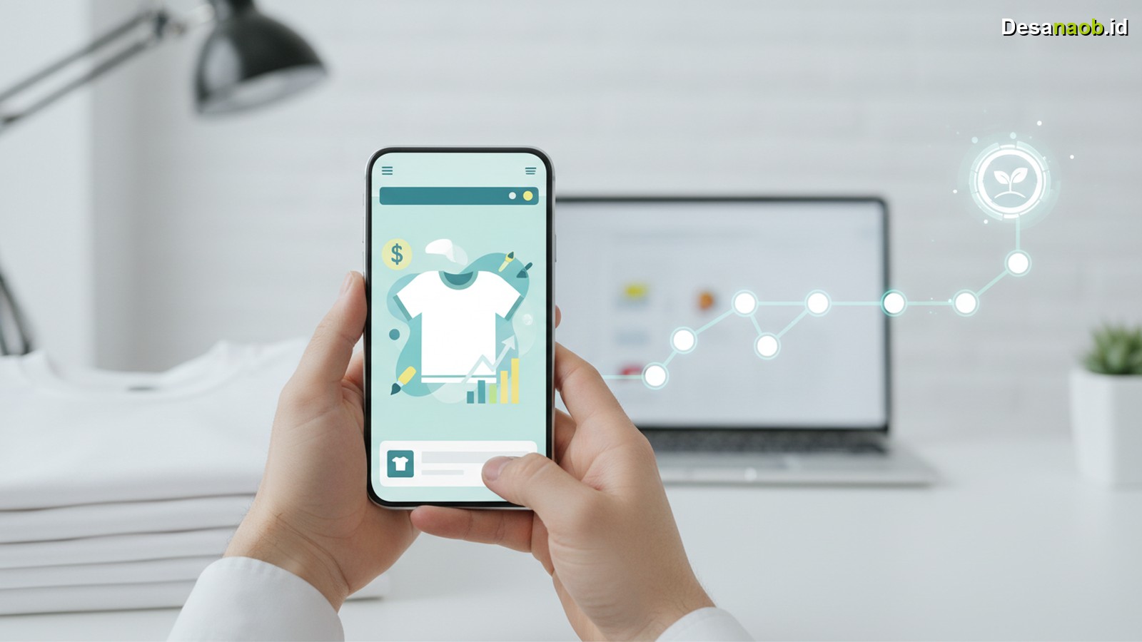 Ilustrasi Desain Kaos Sendiri di HP Gratis: 7 Langkah Mudah, Langsung Cuan 2026!