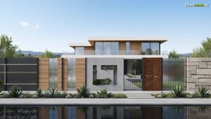 Ilustrasi Desain Pagar Minimalis Modern 2026: 7 Tren Wajib Tahu untuk Rumah Impian!