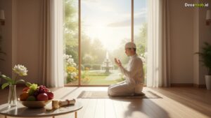 Ilustrasi Doa Setelah Sholat Dhuha: Rezeki Lancar & Hajat Terkabul 2026!