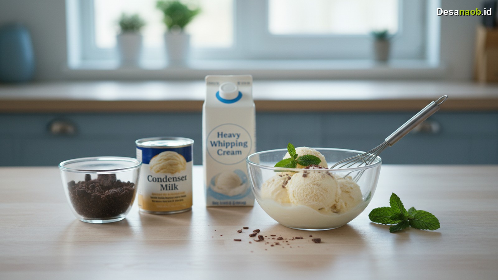 Ilustrasi Es Krim Tanpa Mesin Rumahan: Cuma 3 Bahan, Ini Rahasianya!