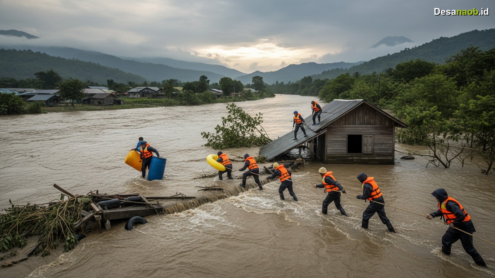 Ilustrasi Evakuasi Mandiri Banjir Bandang: 7 Cara Cepat Selamatkan Diri 2026!