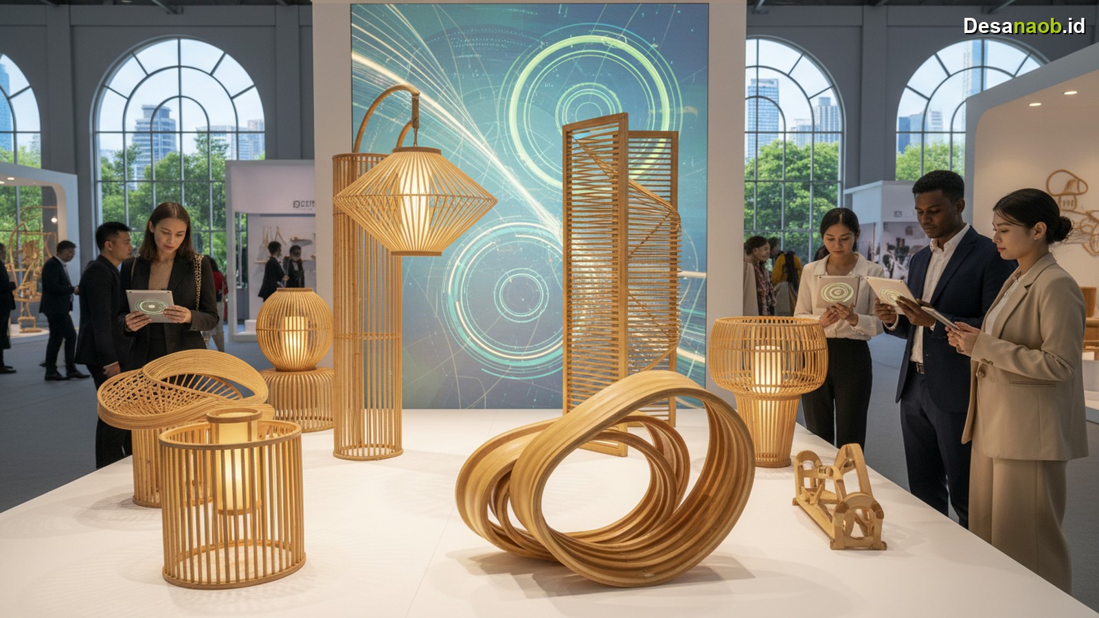 Ilustrasi Kerajinan Bambu Unik: Tren Pasar Global 2026, Raih Omzet Fantastis!