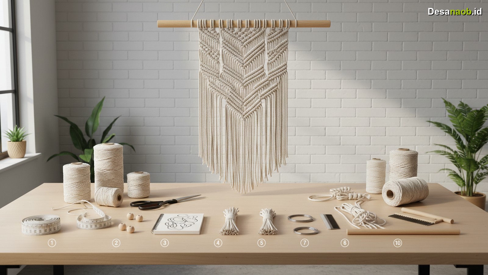 Ilustrasi Kerajinan Macrame Dinding: 7 Langkah Mudah untuk Pemula 2026!
