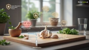 Ilustrasi Manfaat Bawang Putih Mentah: 7 Kejutan Kesehatan Terbaru 2026 yang Wajib Tahu!