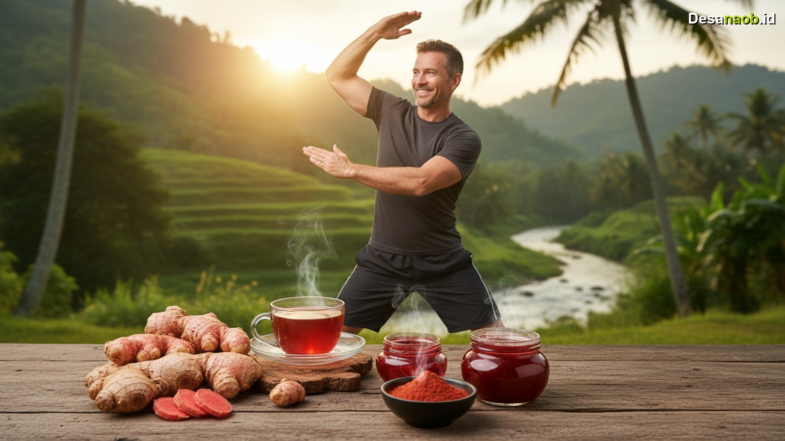 Ilustrasi Manfaat Jahe Merah: Kunci Stamina & Kesehatan Optimal 2026!