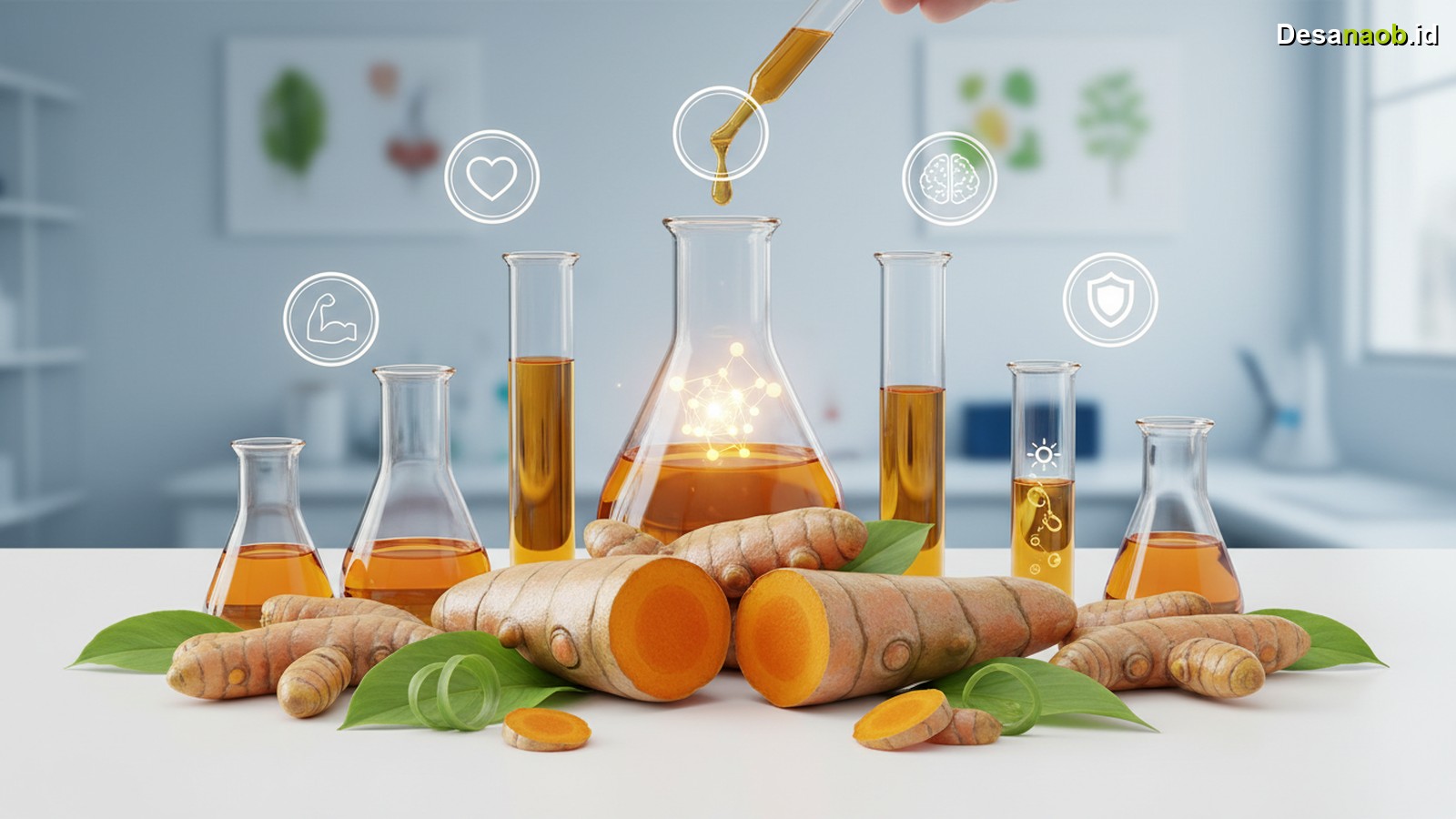 Ilustrasi Manfaat Kunyit untuk Kesehatan: 7 Rahasia Ilmiah Terbaru 2026 yang Mengejutkan!