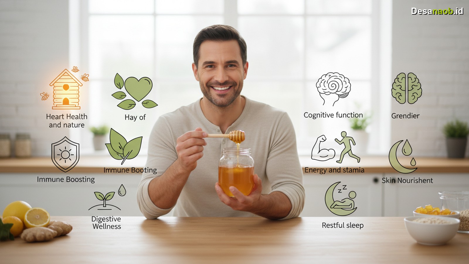 Ilustrasi Manfaat Madu Asli: 7 Rahasia Kesehatan yang Wajib Tahu 2026!