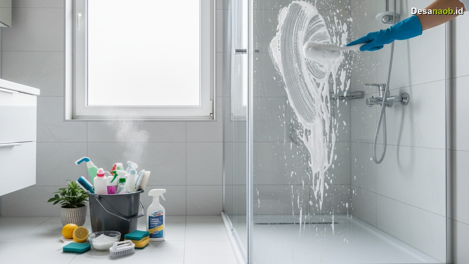 Ilustrasi Membersihkan Kerak Kamar Mandi: 7 Cara Ampuh Terbaru 2026, Wajib Tahu!