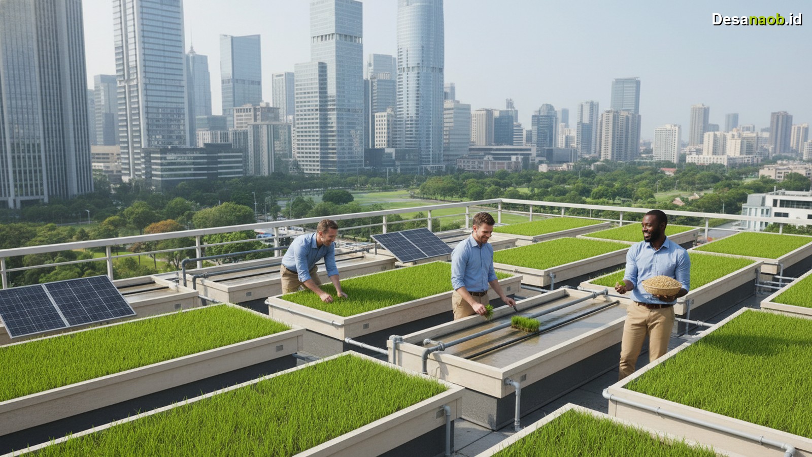 Ilustrasi Menanam Padi Lahan Sempit: 7 Langkah Mudah Panen Melimpah di Perkotaan 2026!