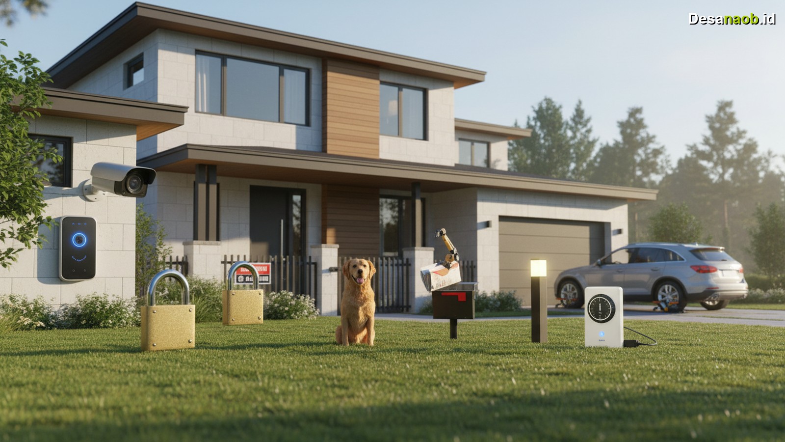 Ilustrasi Mengamankan Rumah Ditinggal: 7 Cara Efektif Terbukti Aman 2026!