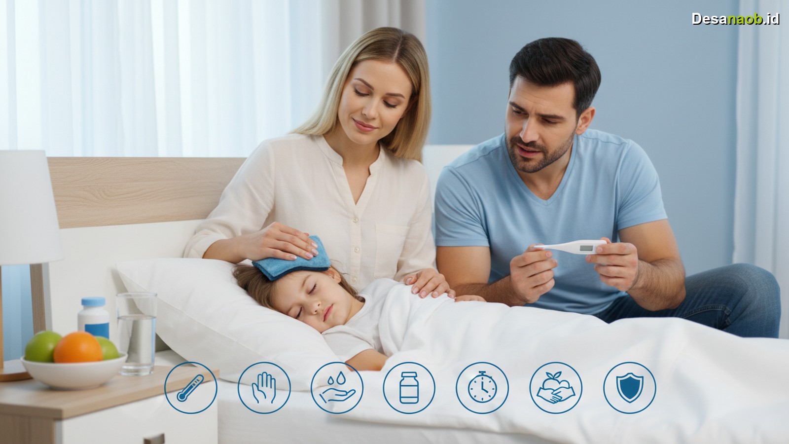 Ilustrasi Mengatasi Demam Anak Tinggi: 7 Langkah Penting Orang Tua Wajib Tahu 2026!