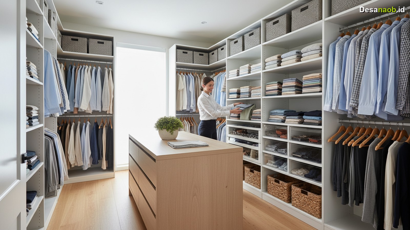 Ilustrasi Mengorganisir Lemari Pakaian: 7 Tips Cerdas Bikin Rumah Rapi di 2026!