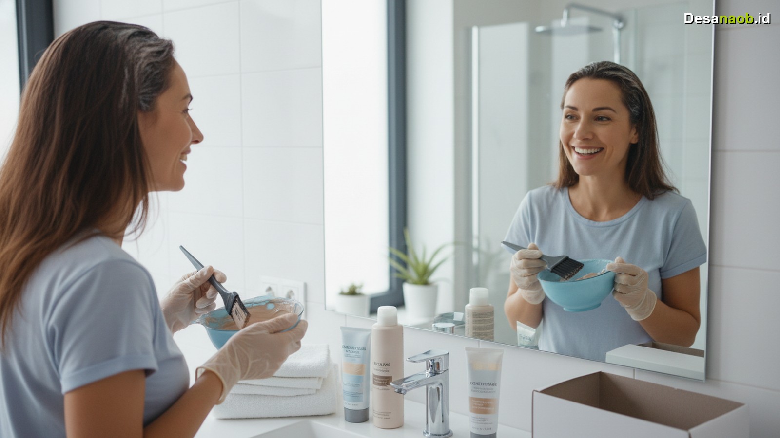 Ilustrasi Mewarnai Rambut Sendiri 2026: Hemat Jutaan, Ini Rahasianya!